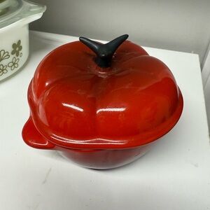 Le Creuset Red Tomato-Shaped Casserole Dish